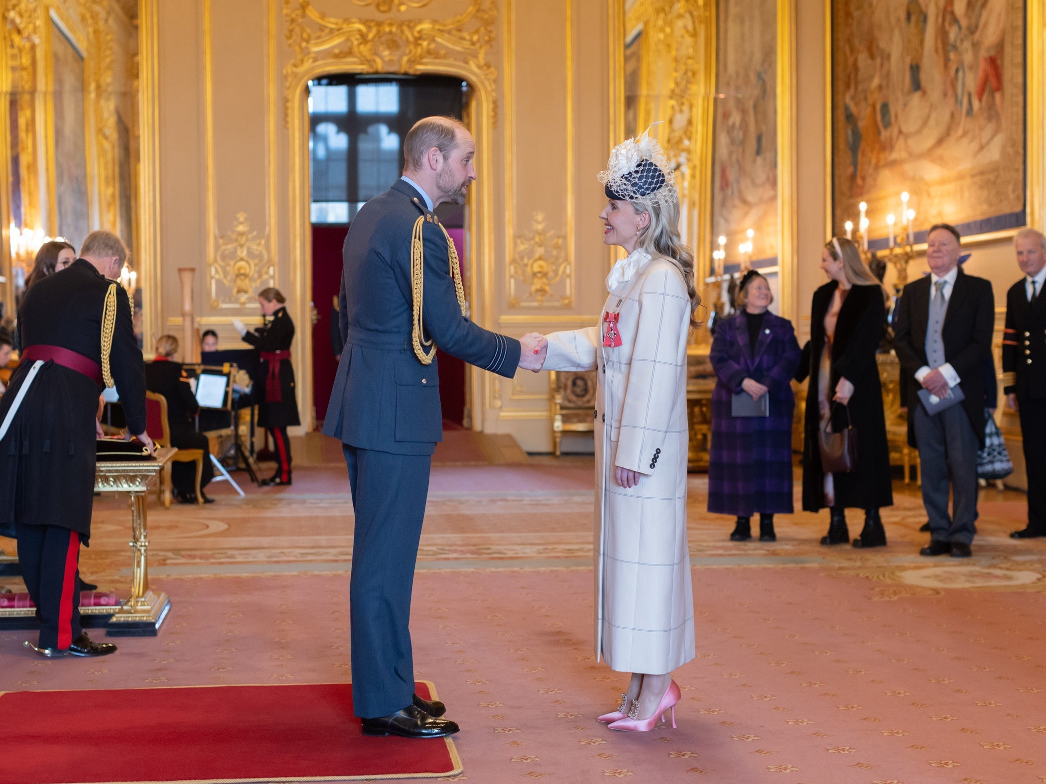 Laura Collects Her MBE At Windsor Castle
