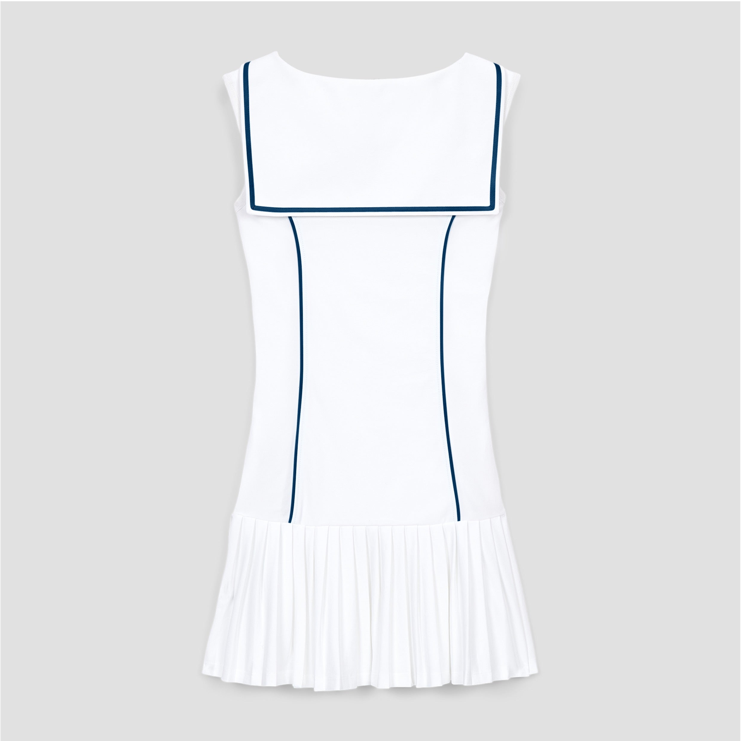 EXEAT Luxury English Tennis Brand La Contessa White Pleated